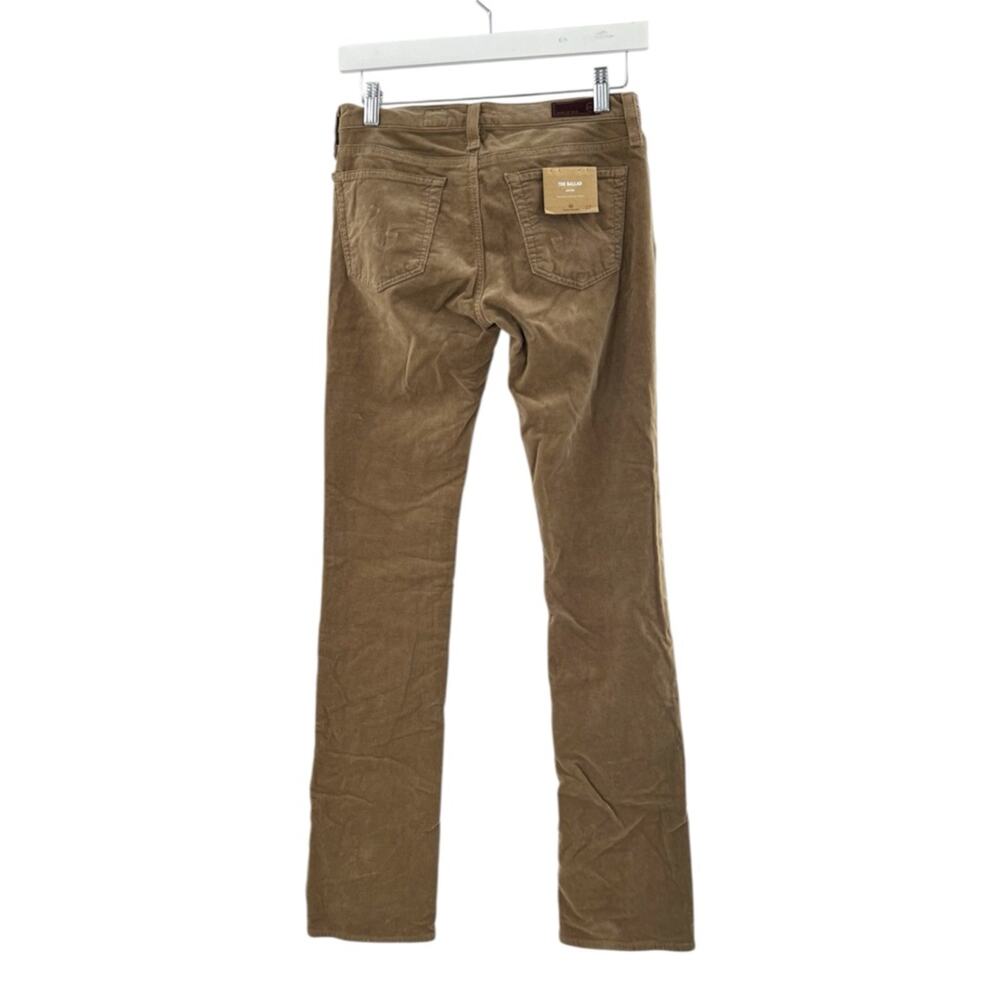 NWT AG the ballad slim boot cut pants corduroy sz 27 oxe tan - Picture 2 of 7